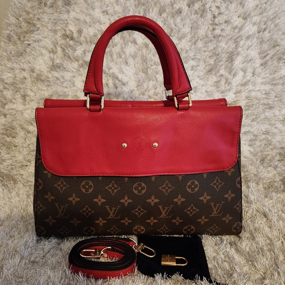 AUTHENTIC LOUIS VUITTON Venus Cerise Monogram Handbag Satchel - Picture 2 of 16